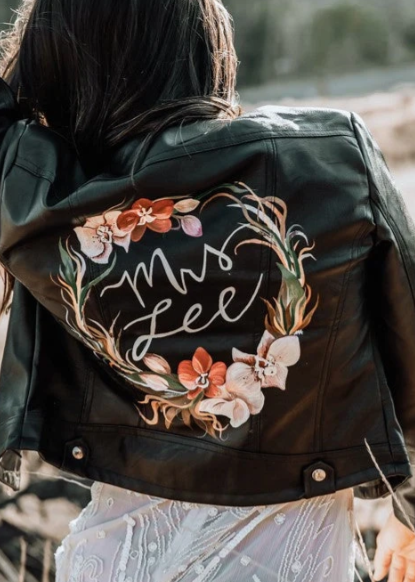 Heirloom #Anala Leather Jacket For Bride