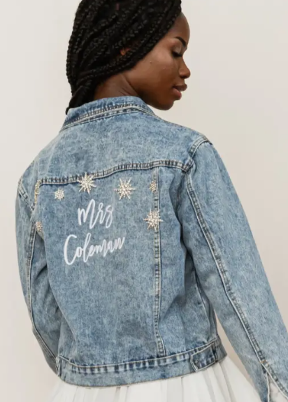 Heirloom #Star Struck Denim Jacket For Bride Regular